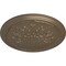 Ekena Millwork Luton Ceiling Medallion (Fits Canopies up to 1 1/8"), Hand-Painted Warm Silver, 15 3/4"OD x 5/8"P CM16LUWSS - alternate 3